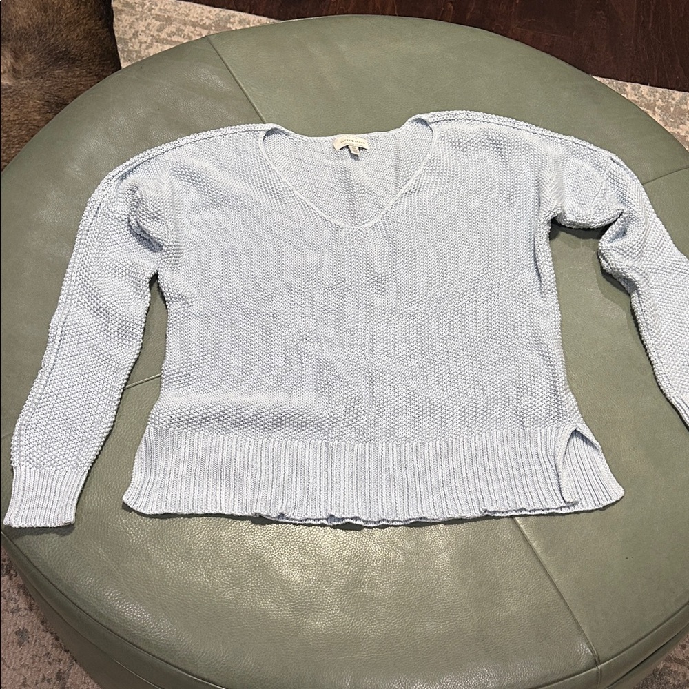 Lucky Brand Light Blue V-Neck Sweater